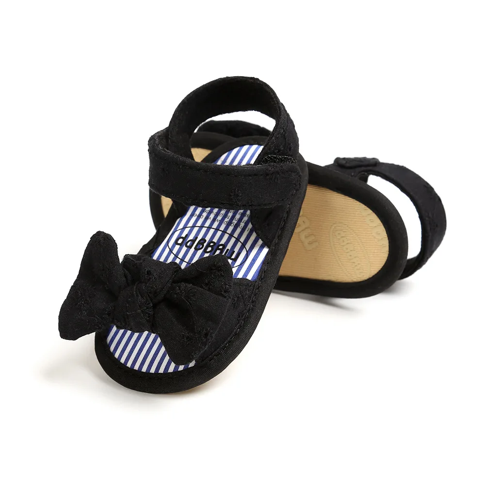 

Summer Baby Girl Sandals Multicolor Velcro Bowknot Tassel Anti-slip Soft Sole Newborns Infant First Walkers Baby Shoes
