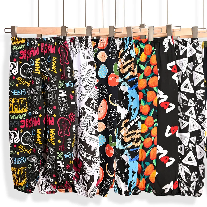 Fashion Kids Pants Girls Clothes 2021 Boy Clothing Family Matching Outfits Women Pants Loose Lantern Trousers Cotton Silk