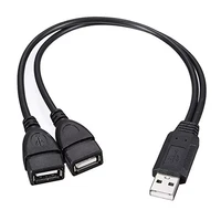 1m data cable usb 2 0 dual usb male to female portable convenient 2 in 1 usb charging power cord extension cable