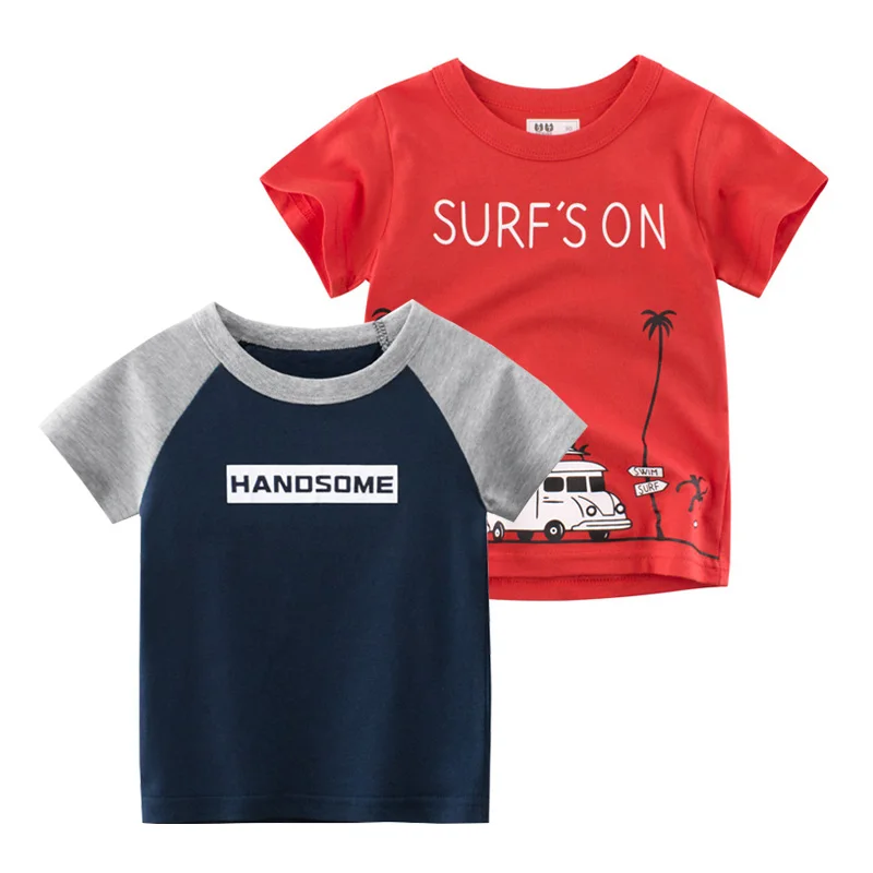 

Fashion Summer Boys T-shirts Cotton Quality Cute Toddler Tee Baby Shirts Kids Children Clothes