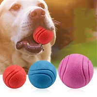 set funny jumping cat toy pet cat bouncing toy puppy kitten playing toys chewing ball bite sound training elastic durable ball