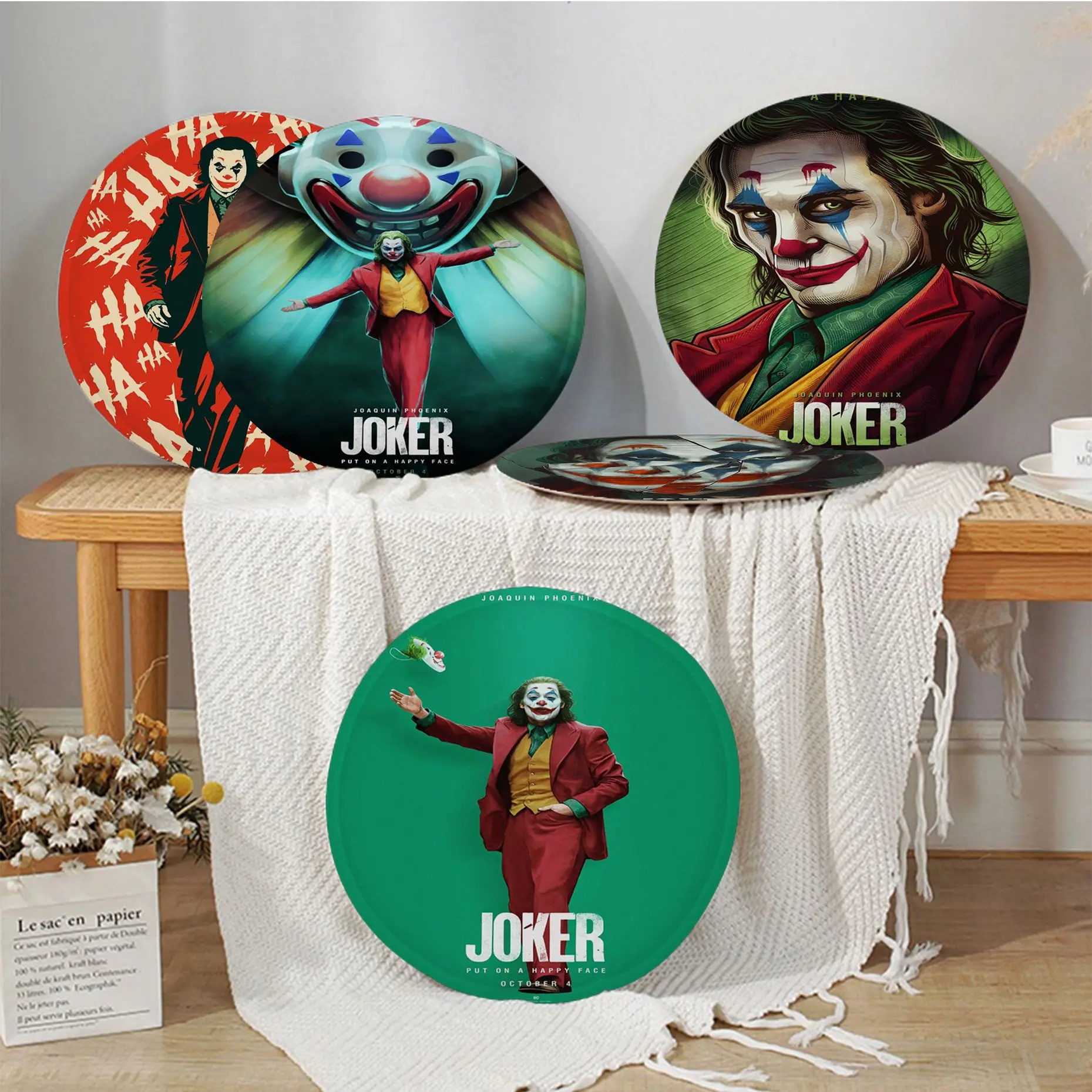 

Bandai Movie Joker Simplicity Multi-Color Stool Pad Patio Home Kitchen Office Chair Seat Cushion Pads Sofa Seat Stool Seat Mat