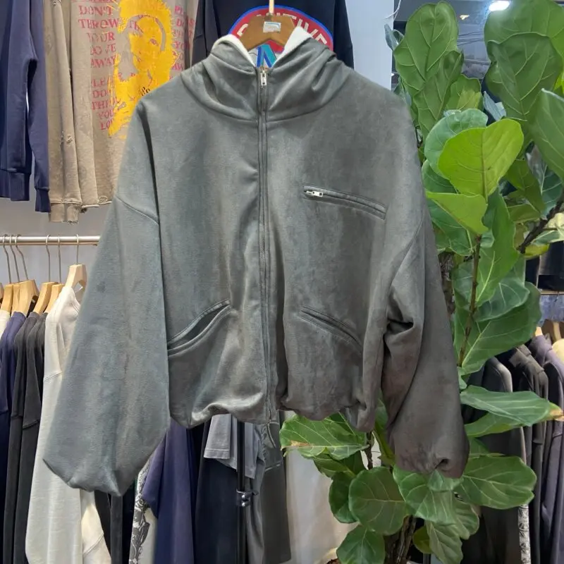 Фото SUPER WAY хлопковая куртка с капюшоном осень-зима утолщенная американская Cleanfit верхняя одежда на флисовой подкладке хлопковое пальто P511 №3