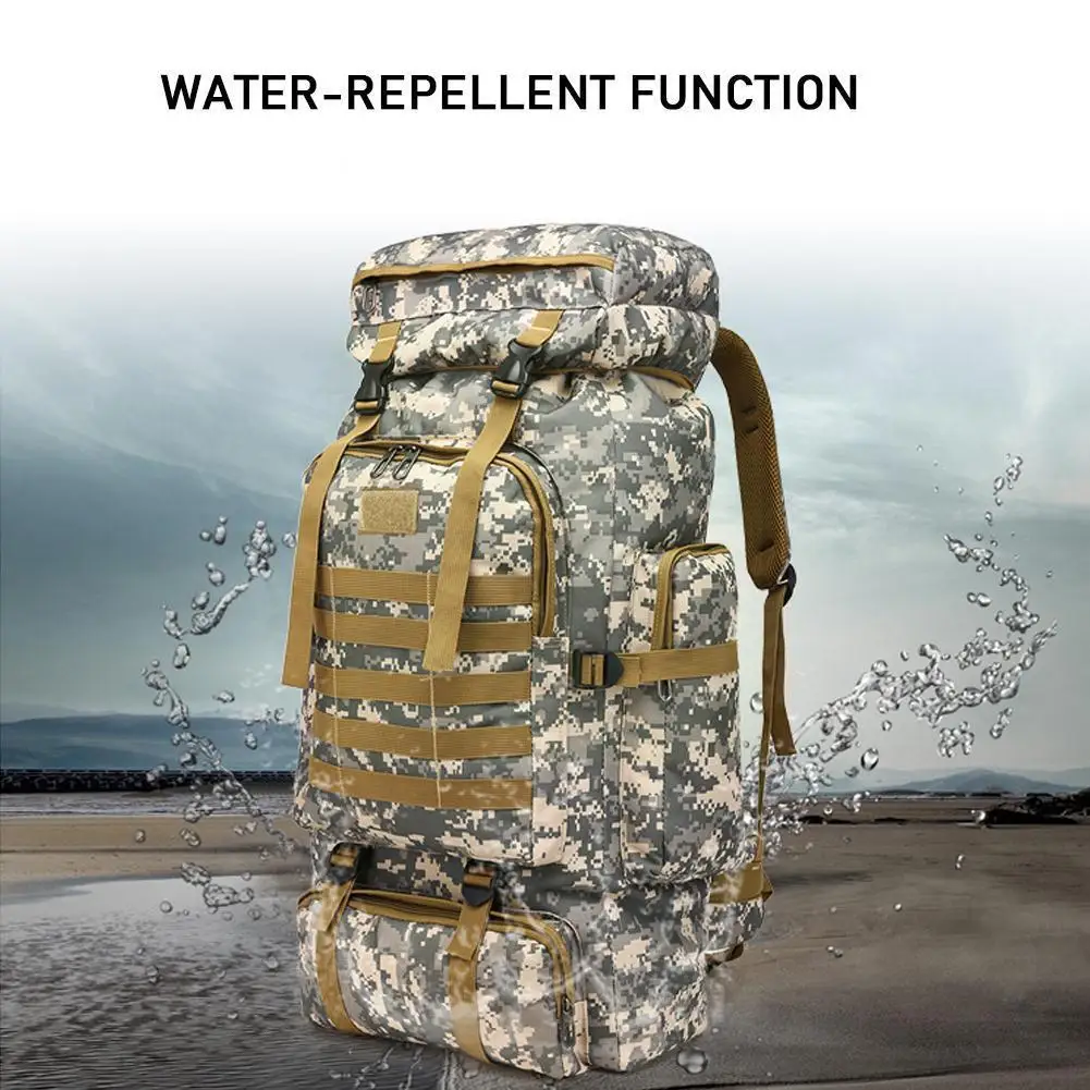 

High Capacity Sport Military Bag Tactical Climbing Rucksack Hiking Trekking Outdoor Camping Backpack Bag Mountaineering Tra I5A3