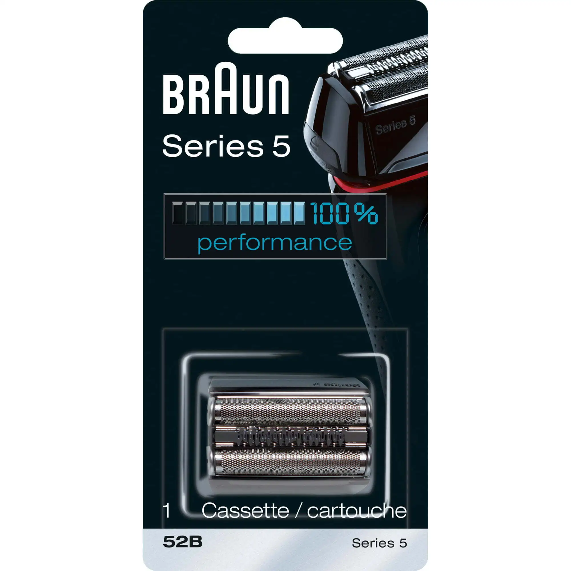 

Series 5 52B Electric Shaver Head Replacement Cassette, Silver