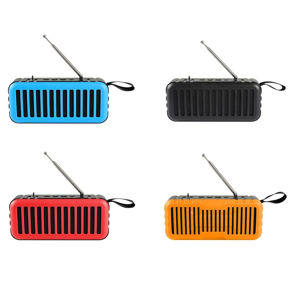 

Outdoor Solar Charging Speaker Bluetooth-compatible Portable Wireless Stereo Loudspeaker FM Radio LED Flashlight