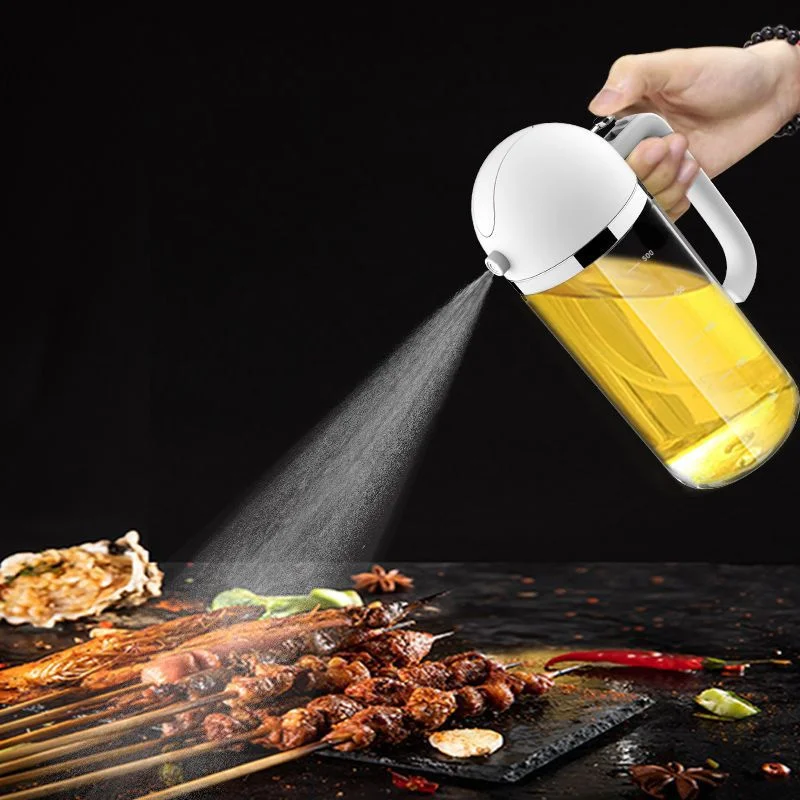 

2 in 1 Olive Oil Spray Bottle 500ml Gush Pour Dual-purpose Spray Spray Oil Oiler Evenly Kitchen Grill Spray Seasoning Bottle
