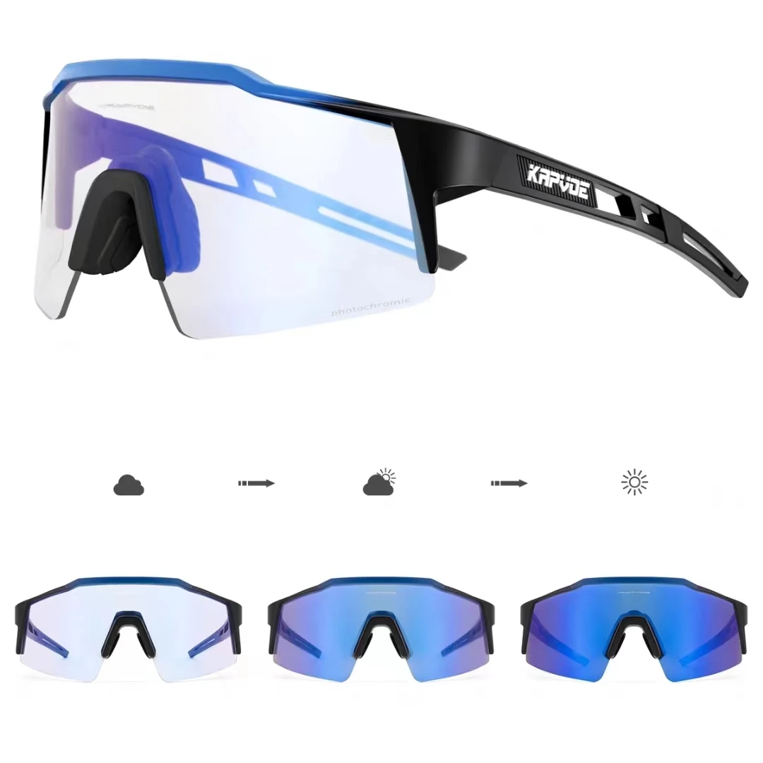 

Модные велосипедные очки с защитой от ветра, меняющие цвет при любой погоде, со встроенной оправой для близорукости