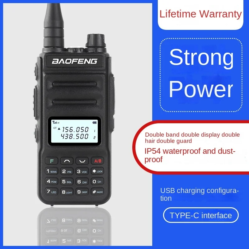 Baofeng Bf-uv13a Walkie Talkie Two-stage Vehicle Mounted Device Outdoor Walkie Talkie Civil Self Driving Tour Mini FM Handheld