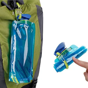 700mL Reusable Sports Travel Portable Collapsible Folding Drink Water Bottle Kettle Outdoor Sports P in Pakistan