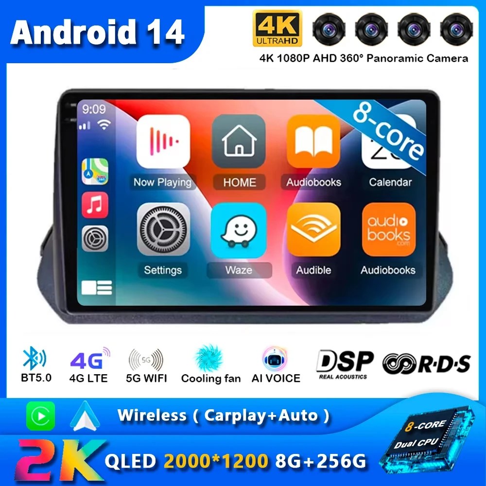 Автомагнитола на Android 14 для Mitsubishi Outlander TRITON 2023 мультимедийный видеоплеер с