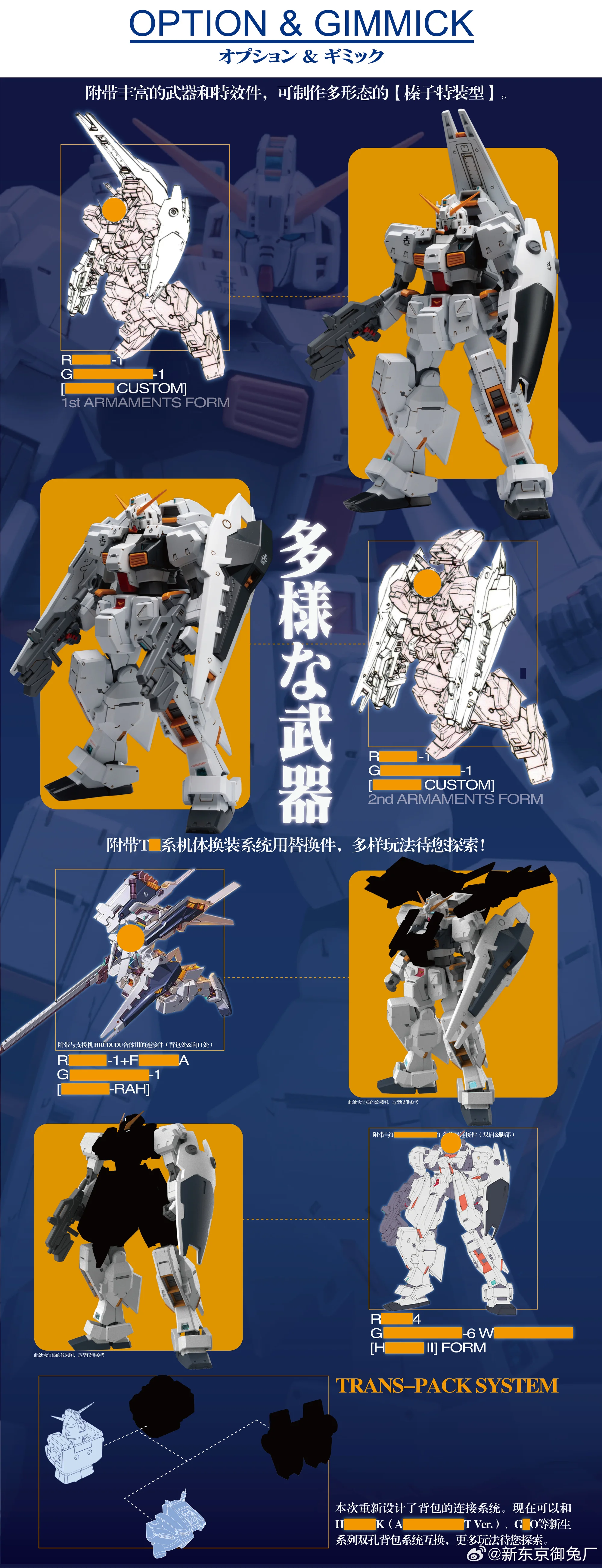 Фото Сборная модель меха Tokyo Rabbit Factory Rabbit Reboot Series AOZ TR-1 Hazel Custom HG 1/144, аниме-робот, пластиковая модель, игрушка №5