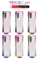 cute gradient samsung z fold3 5g window stand protective case galaxy z fold 3 5g shockproof phone case