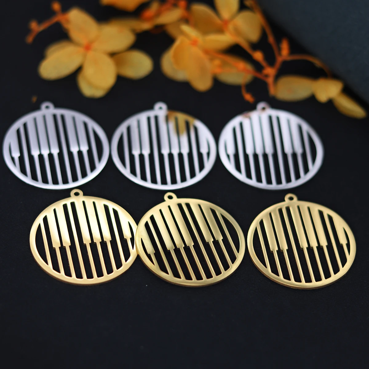 3 шт. клавиши из нержавеющей стали для пианино музыкальные подвески сделай сам