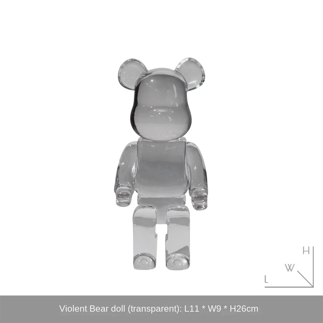 Статуя Bearbricklys домашний декор покрытие 26 см скульптура медведя украшения книжная
