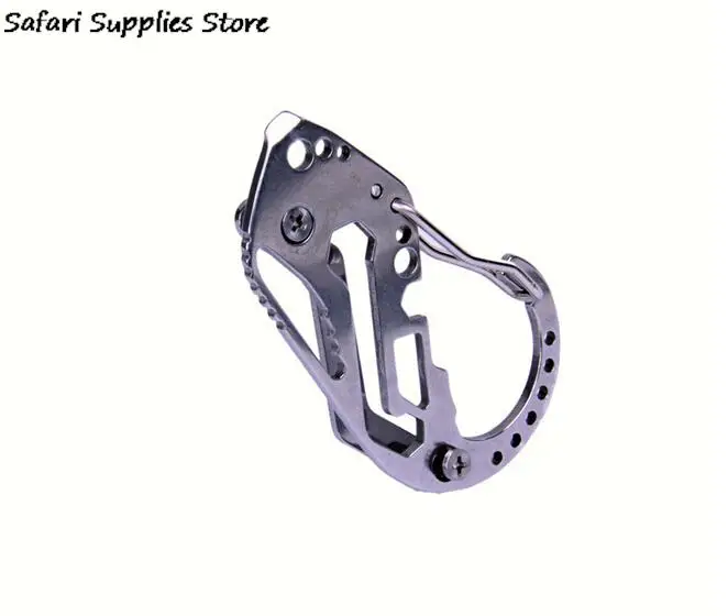 

EDC Keychain Screwdriver Wrench Stainless Carabiner Pocket Tools Multi Tools