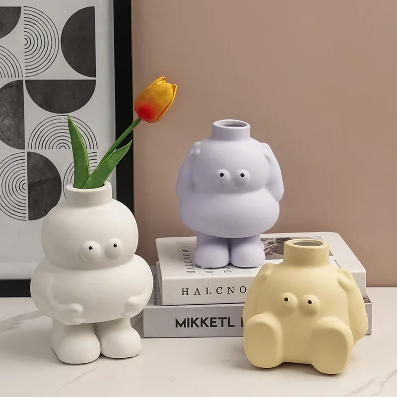 

Creative Cute Big Feet Nordic Vase Art Living Room Flower Arrangement Table Decoration Small Ornaments Living Room Decoration
