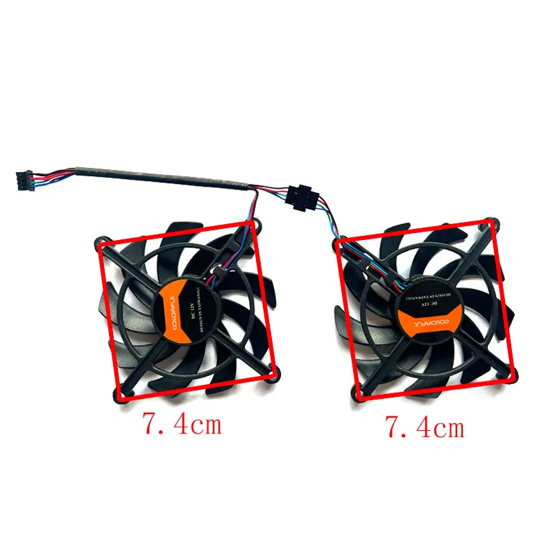Новинка 86 мм для COLORFUL GeForce RTX2060 12 ГБ BattleAx Duo OC сменный вентилятор видеокарты