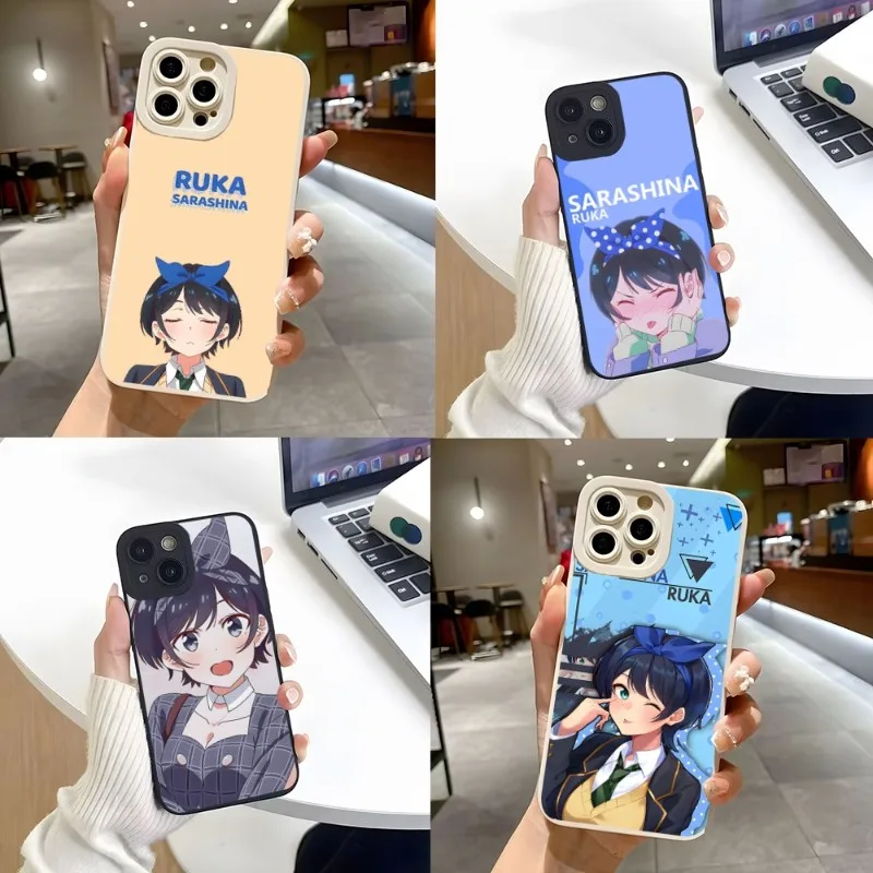 Чехол для телефона Ruka Sarashina Kanojo Okarishimasu для Iphone 14 Pro Max 13 Mini 11 12 Pro Max The2023 Plus большая рамка для глаз