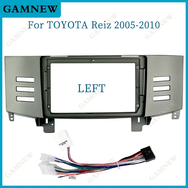 

9 Inch Car Frame Fascia Adapter Android Radio Dash Fitting Panel Kit For Toyota Reiz Mark X 2005-2010