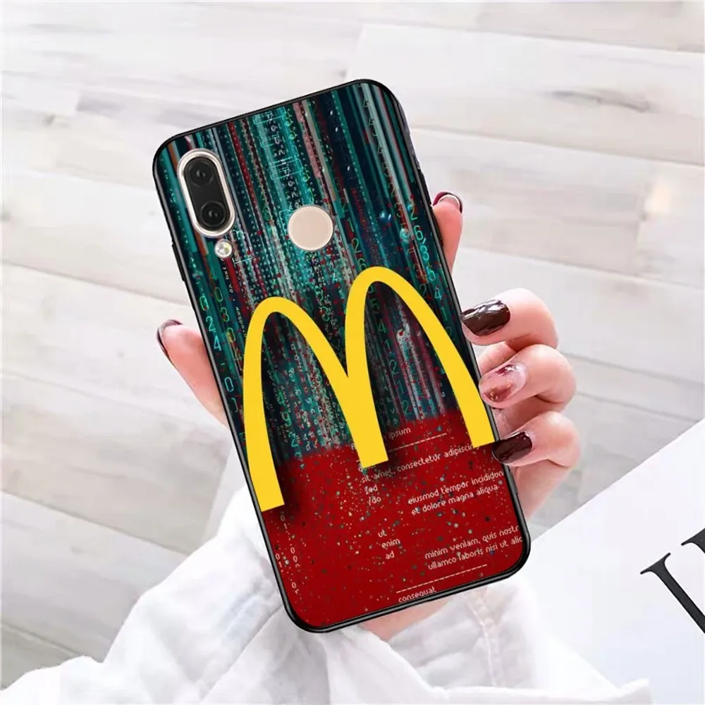 Модный чехол для телефона M-McDonalds Redmi 5 6 7 8 9 10 Plus Pro A GO K20 K30 K40 F3 Fundas