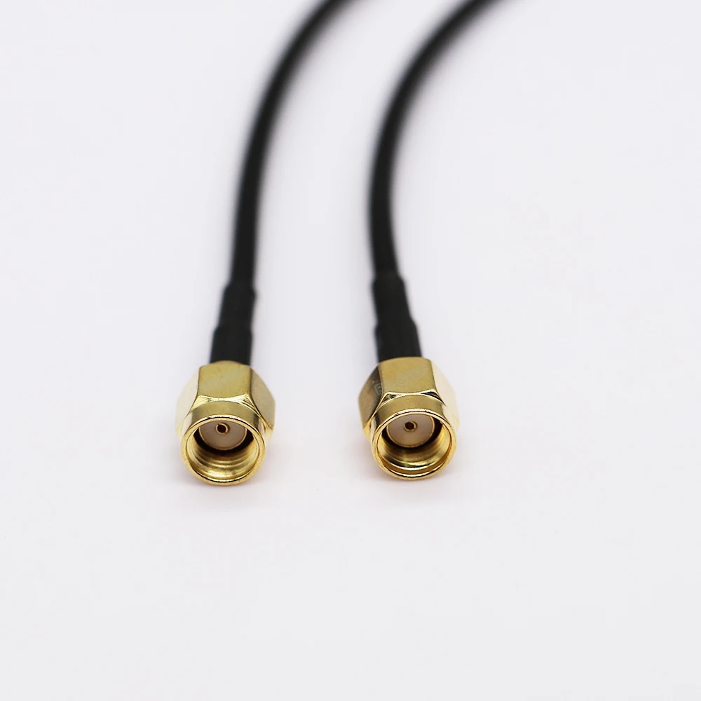 1Pcs RG-174 SMA Male to SMA Male Plug Connector RG174 Antenna Extension Cable Coax RF Jumper Pigtail images - 6