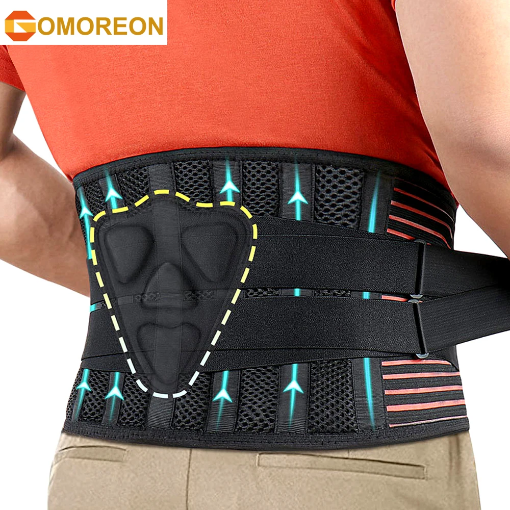 

Back Support Belt for Women Men,Breathable Lower Back Brace with Lumbar Pad,Lower Back Pain Relief for Herniated Disc, Scoliosis