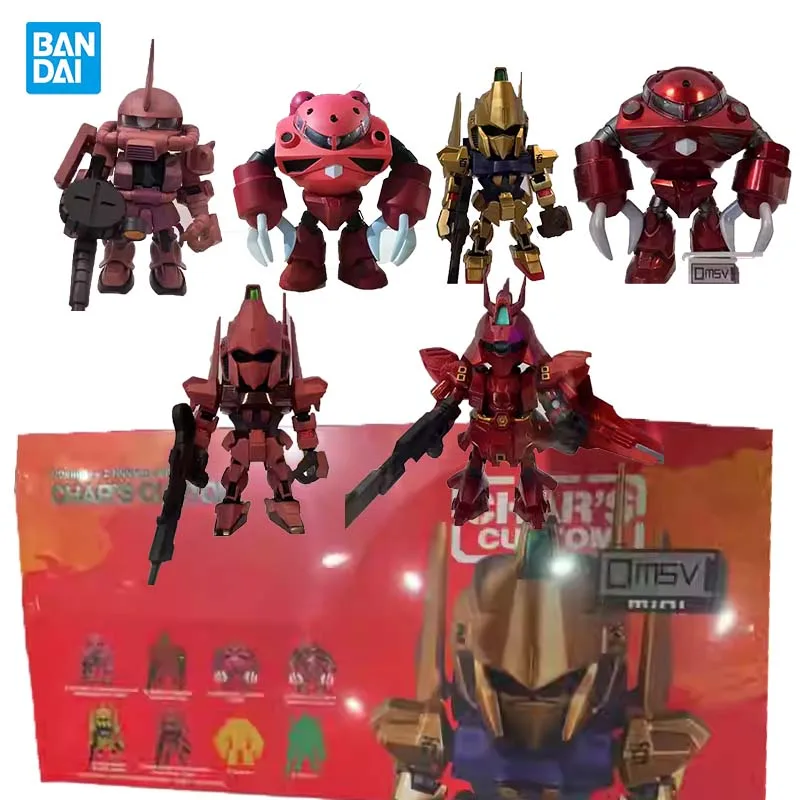 Bandai Gacha Capsule Blind Box GUNDAM Char Aznable ZAKU CHAR'S Z'GOK Металлическая SAZABI Аниме-фигурка