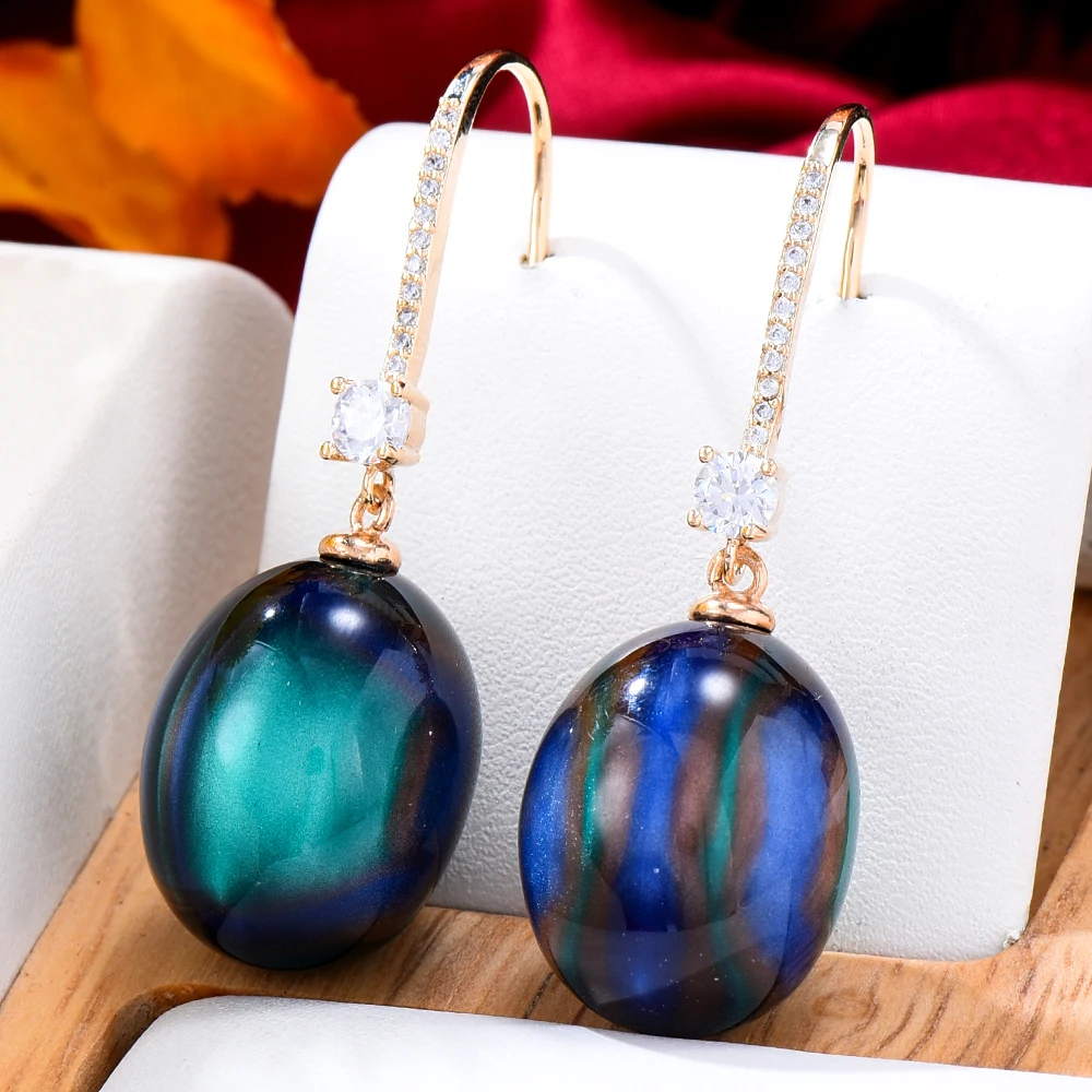 

GODKI Spring Multicolor Crossover Earring For Women Trendy Cubic Zircon Party Wedding Engagement Dubai Earring for Women Jewelry