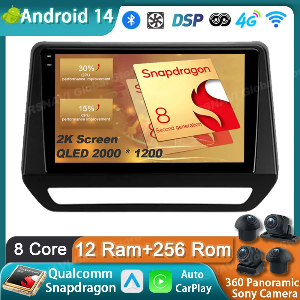 Автомобильный радиоприемник Android 14 для Renault Triber 2019-2020 Nissan magnite 2021 правый руль GPS