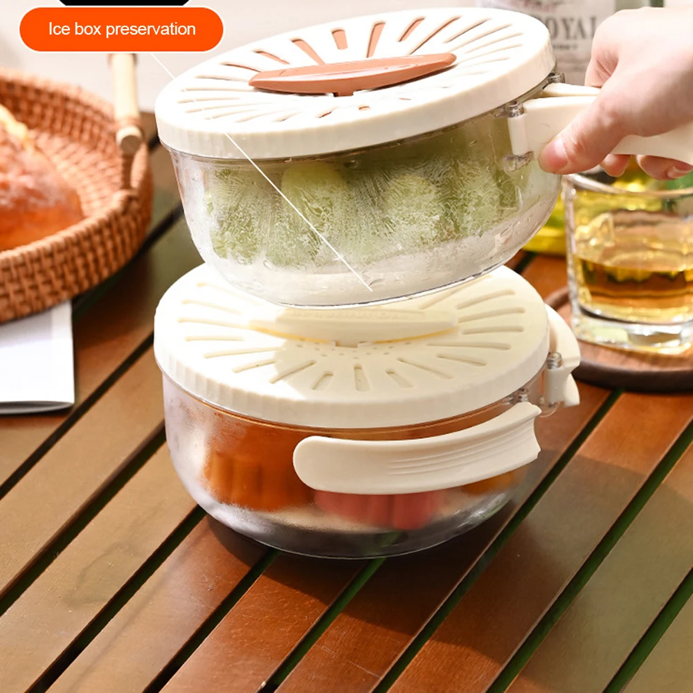 Миска для слива фруктов и овощей Складная ручка мытья Многофункциональный