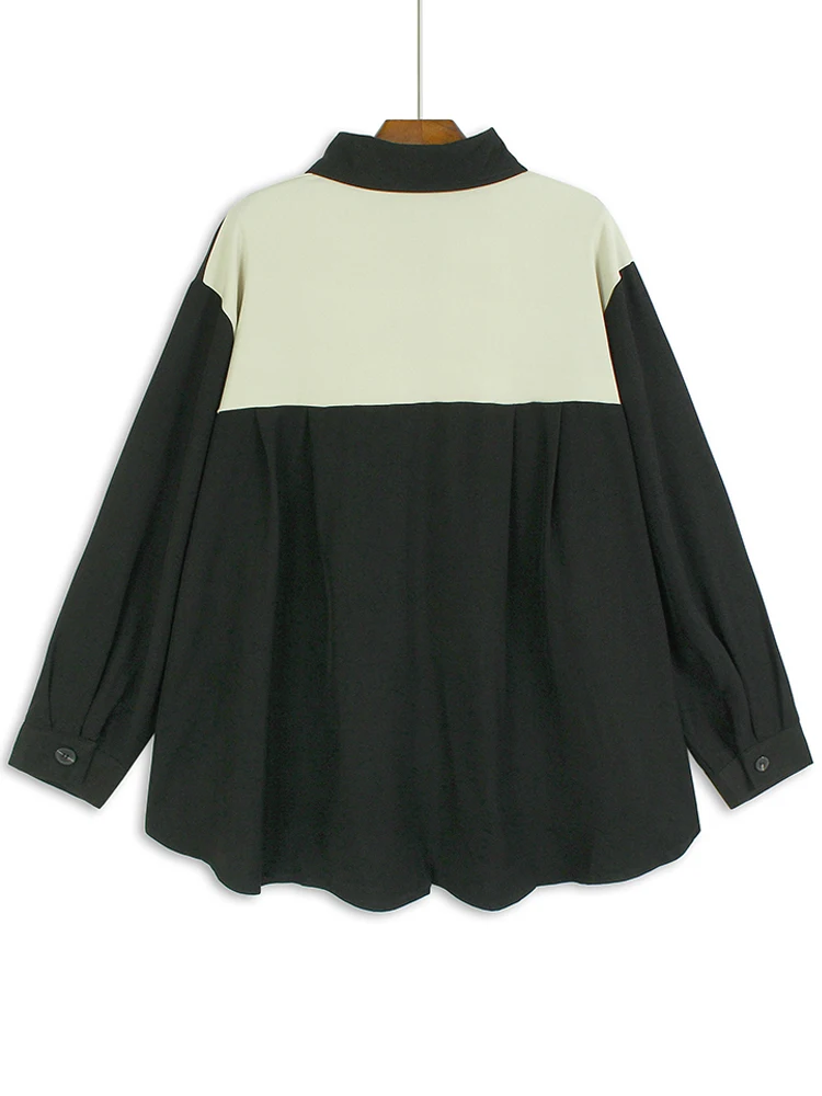 Женская свободная рубашка с длинным рукавом Повседневная универсальная