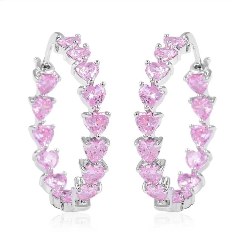 

ANGLANG Fashion Women Drop Dangle Huggie Hoop Earrings Micro Paved CZ Anniversary Birthday Fine Gift Daily Accessory