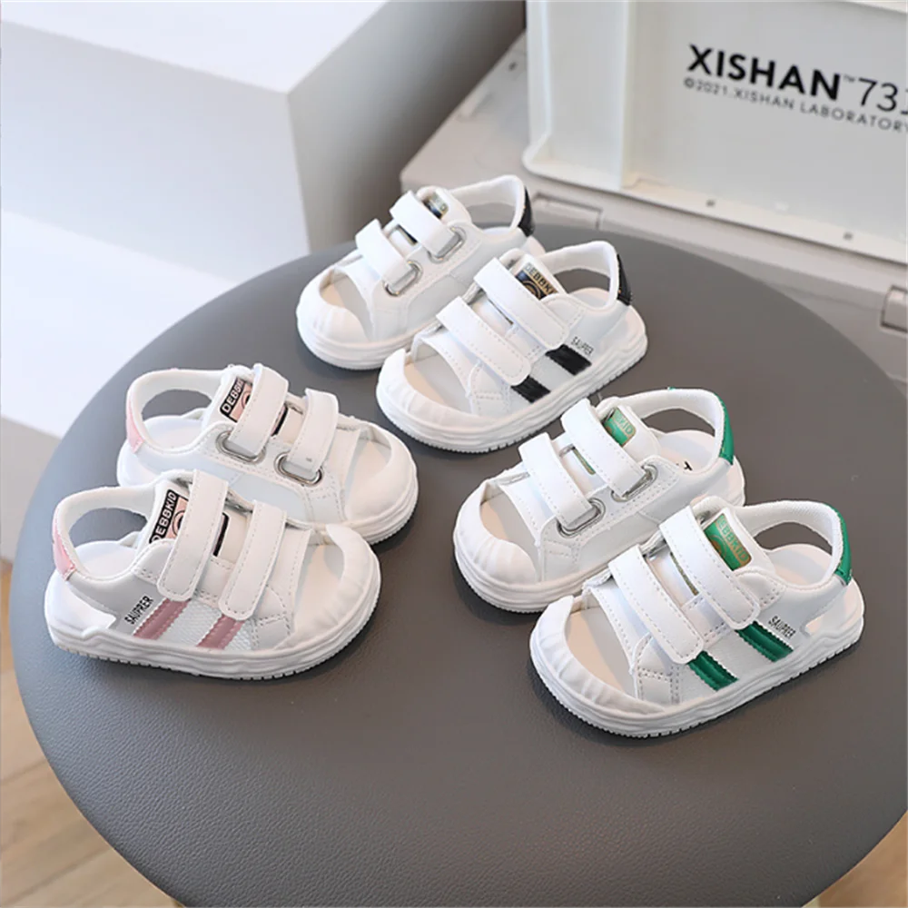 

2023 Summer New Children's Sandals Girls' Baby Shoes Soft Sole Walking Shoes Boys' Breathable Shoes