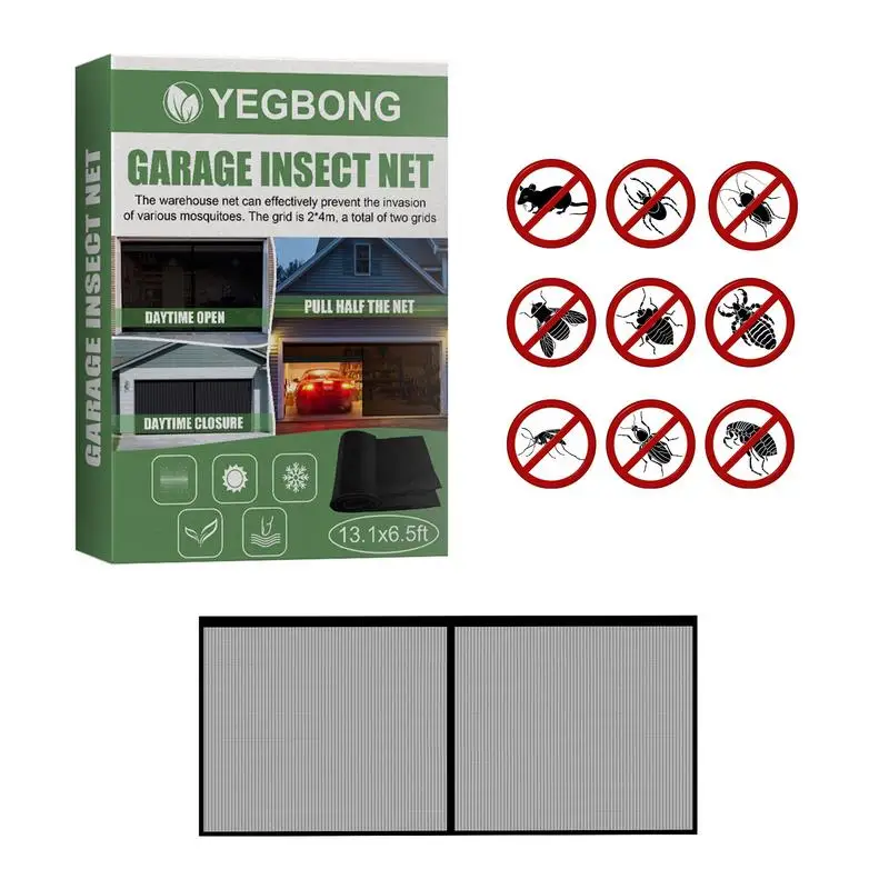 

Summer Garage Door Screen Durable Screen Self Sealing Mesh Anti Mosquitoes Bugs Net Easy Assembly Net Home Necessary