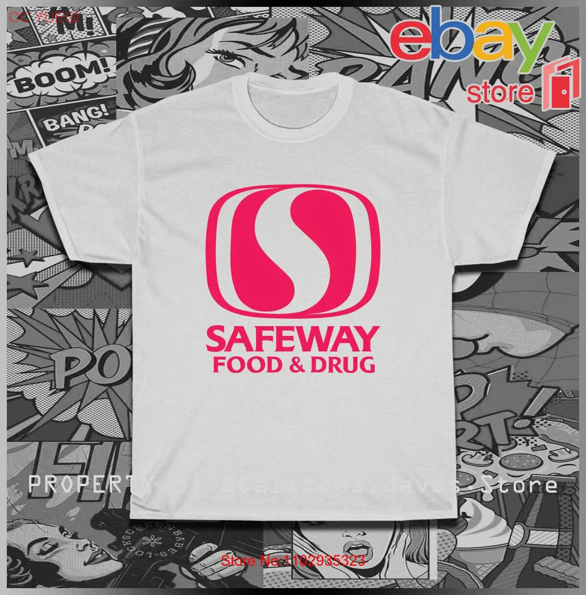 Новая мужская футболка safeway с логотипом еды американского размера