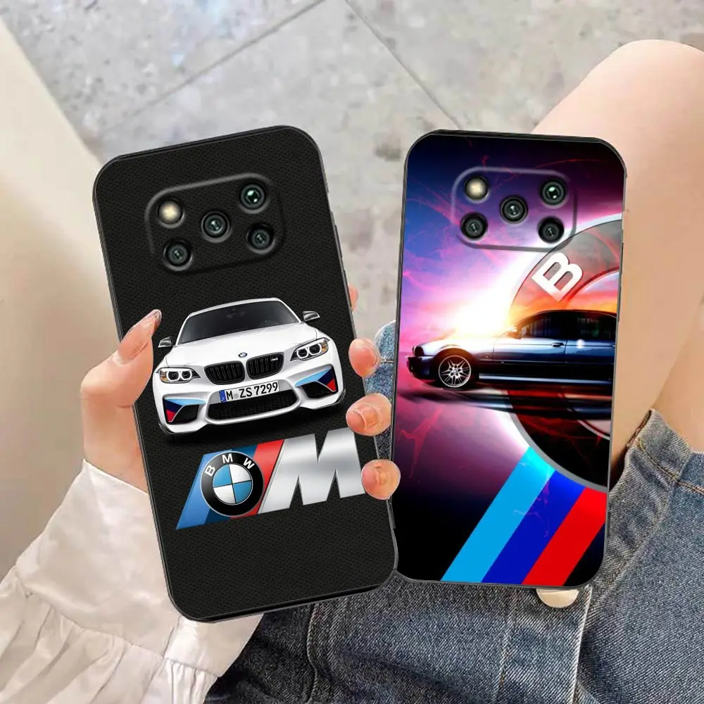 

Luxury Sport Car B-BMW Case For Xiaomi Note 10 Poco X5 M5 M4 C40 F4 X4 X3 M3 F3 GT Pro 5G 4G Black Shark 5 Mix 3 2S 2 4 Funda