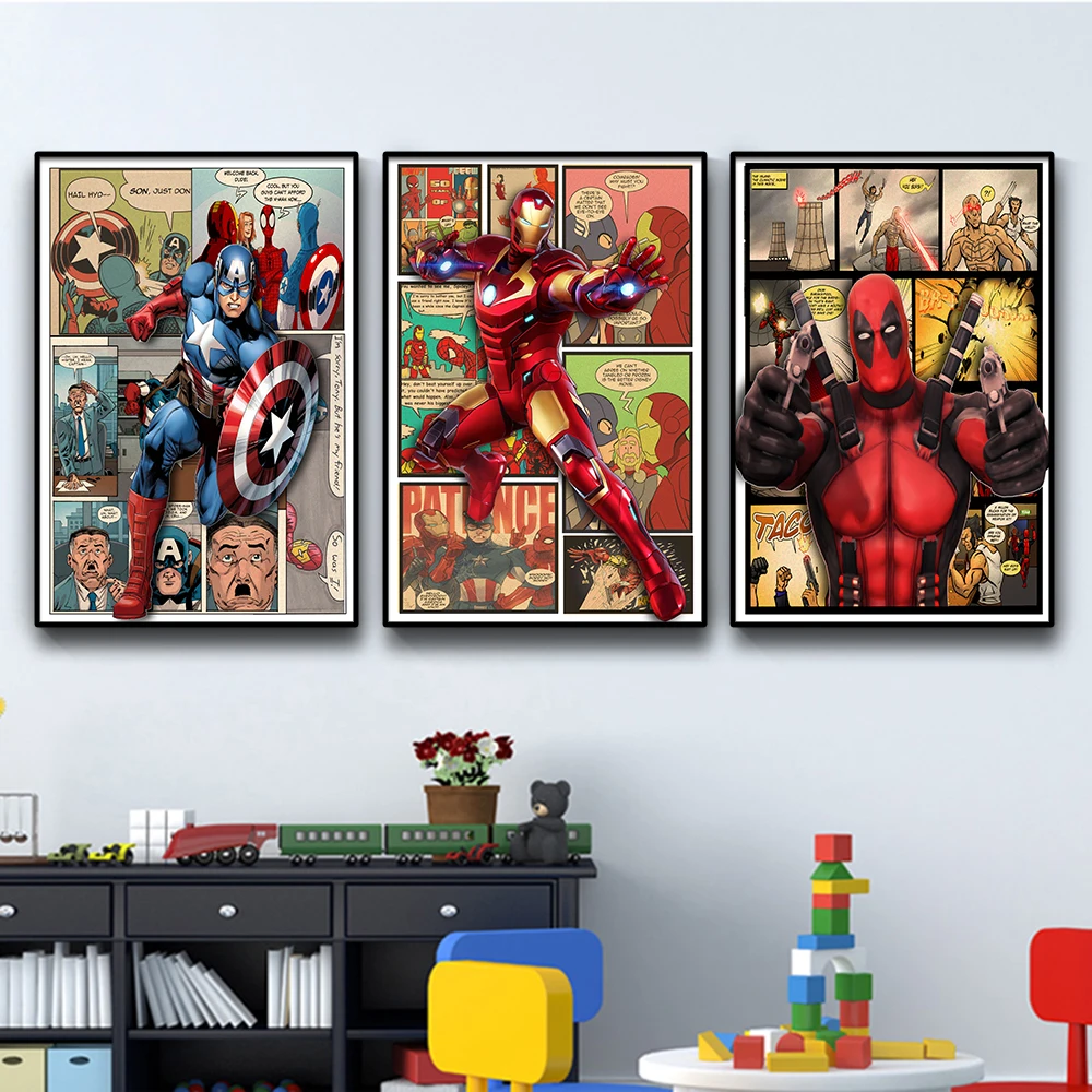 Постер из фильма мстители домашняя Картина на холсте с изображением