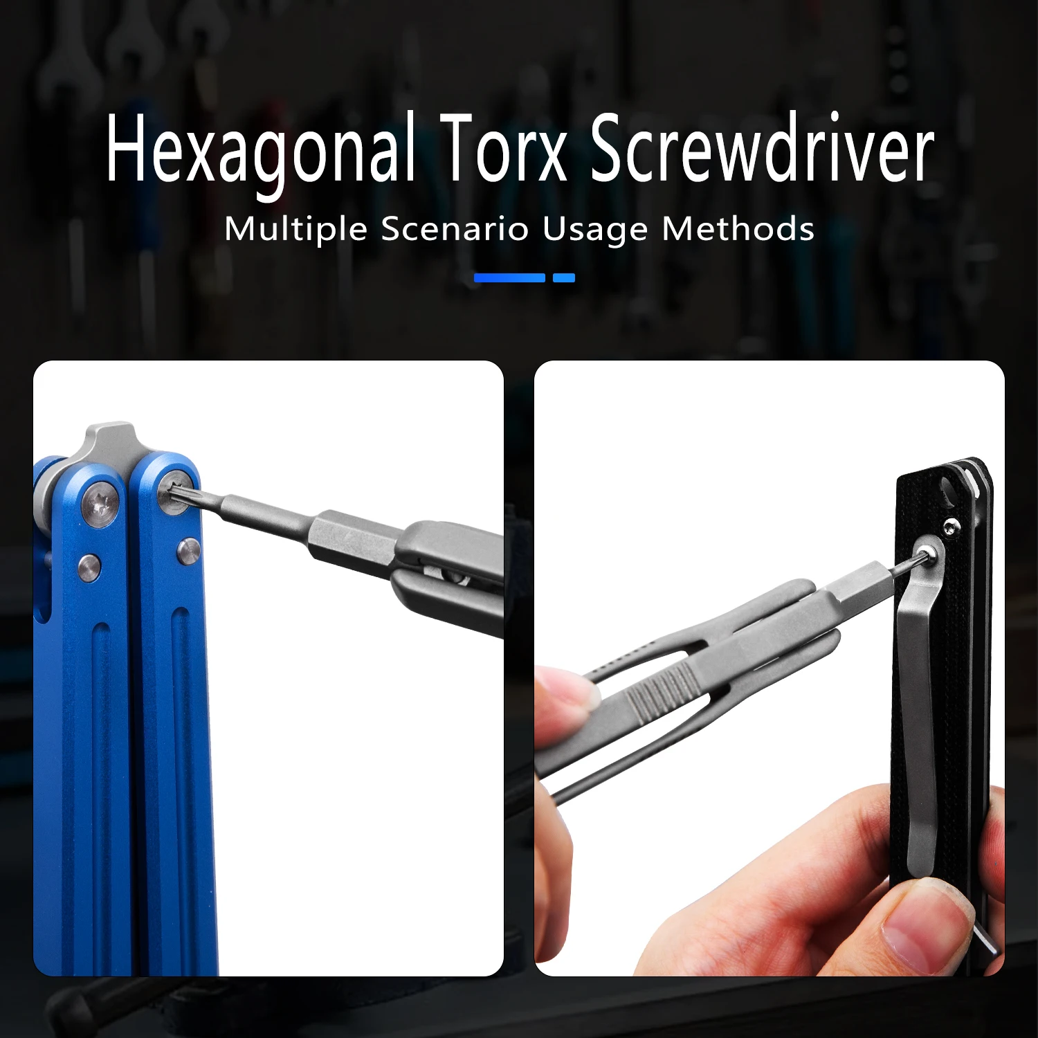 TGZUO отвертка из титанового сплава съемный EDC многофункциональный инструмент