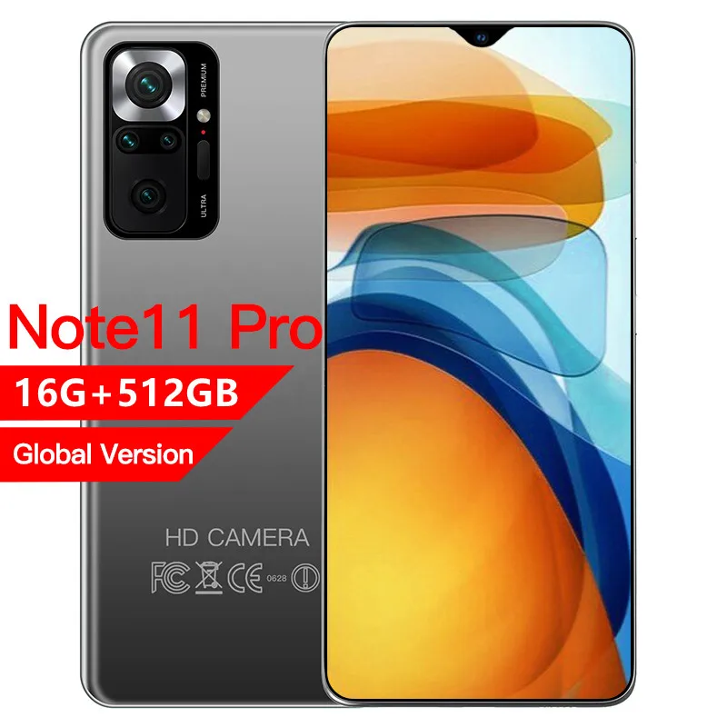 2022 Smartphone Note 11 Pro 5G Smart phone 10 Core 5G Network 48MP Camera Unlocked Double Sim Global Version Mobile Cellphone