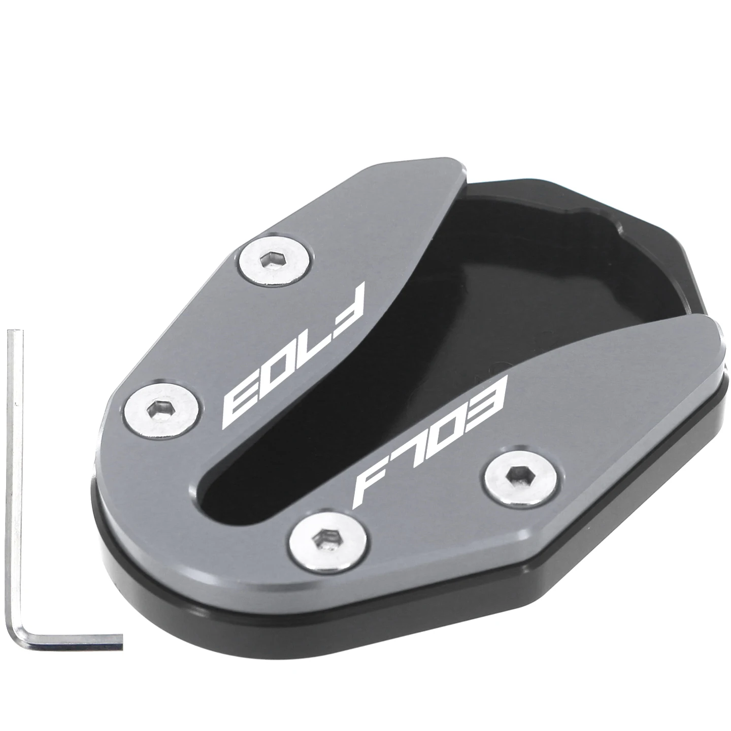 

Для Zontes 703F F703 703 2026: Увеличенная опорная площадка для боковой подножки из алюминия с ЧПУ, расширитель подножки, подставка-основание, аксессуары для мотоциклов