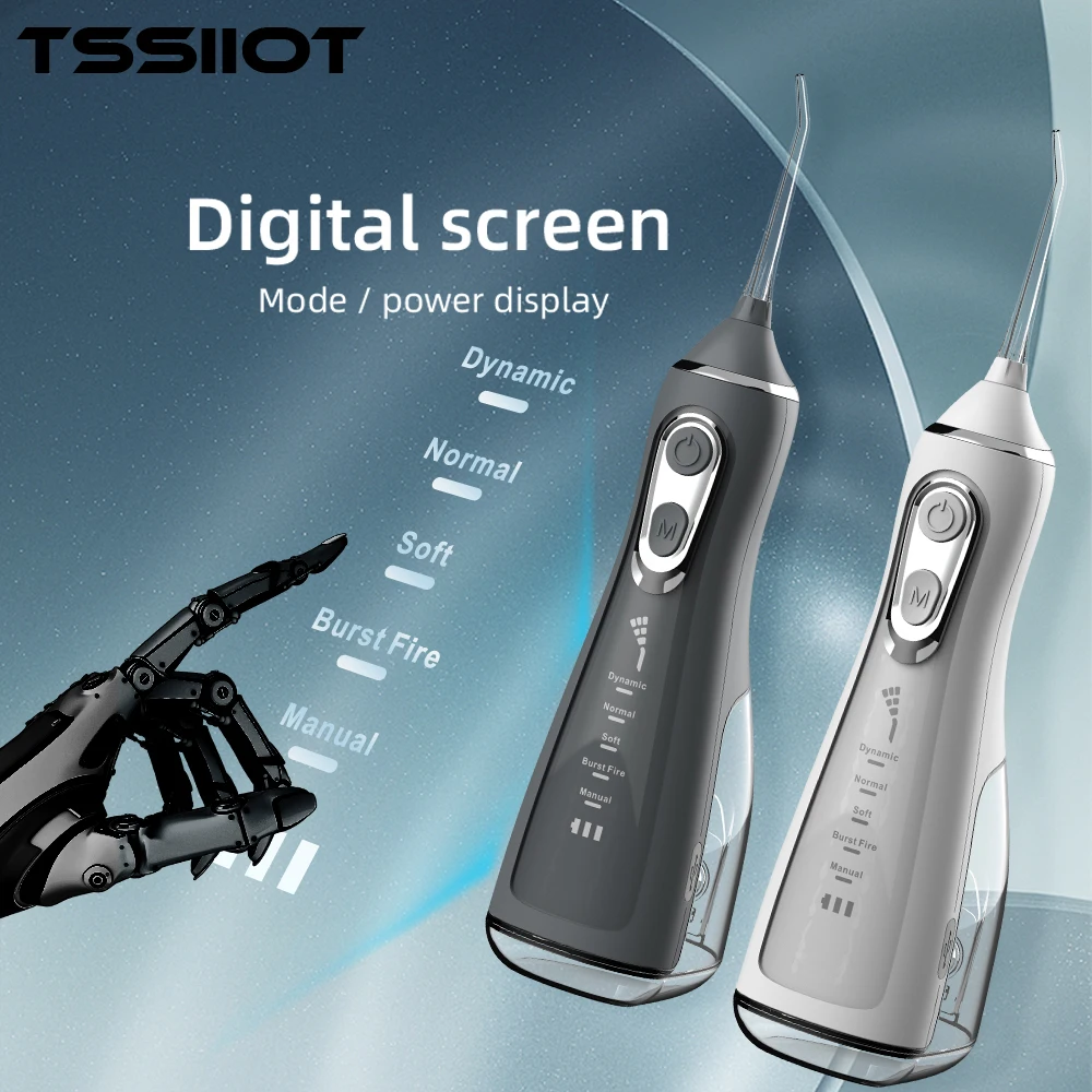 Электрический ирригатор для полости рта Tssiiot перезаряжаемая батарея с