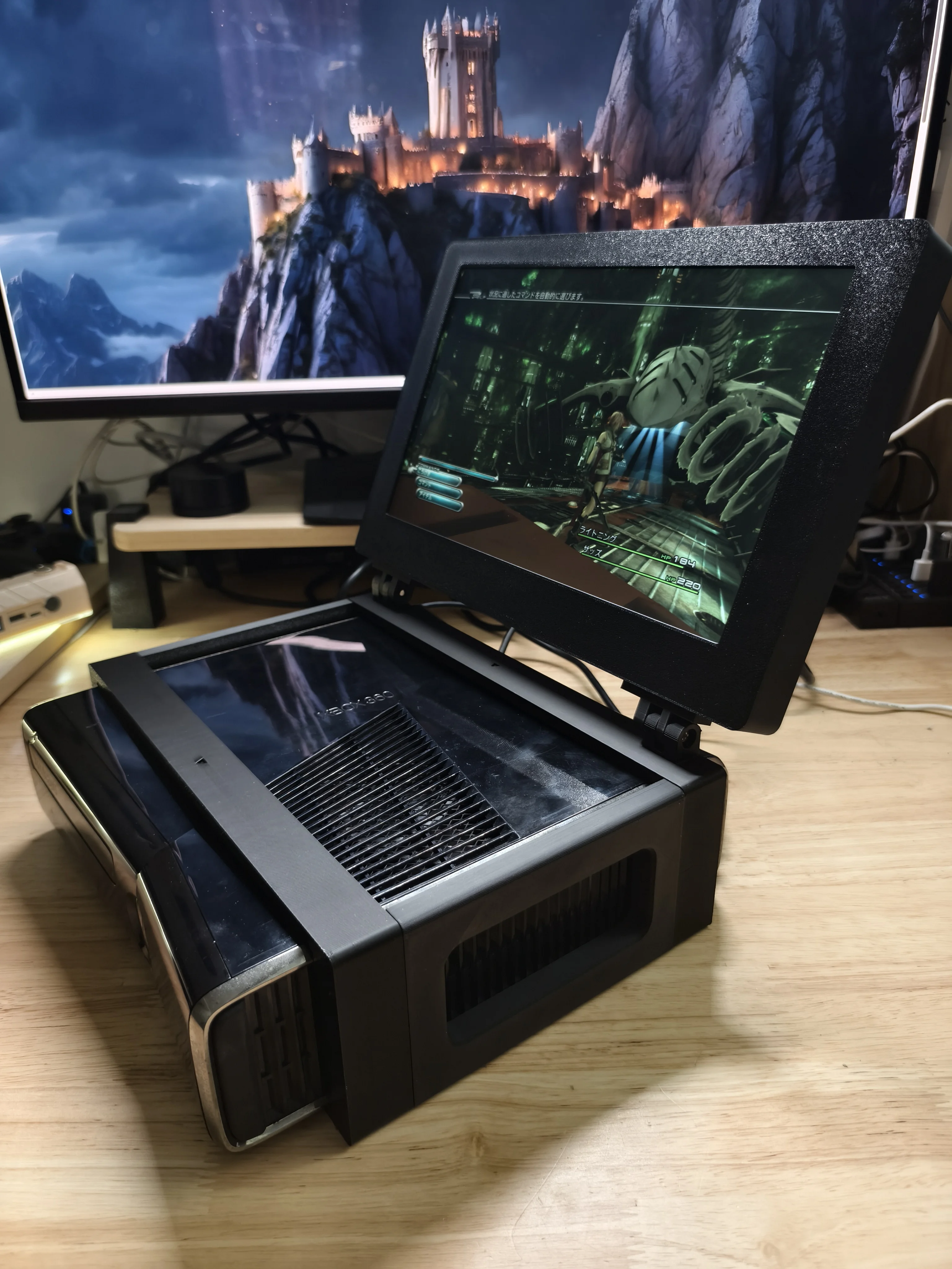 Фото 13,3-дюймовая игра XBO SLIM RETRO ARCADE 1080, удобный дисплей для консоли XBO, DIY ЖК-дисплей с разрешением, мини-монитор для XBO, ОРИГИНАЛ №4
