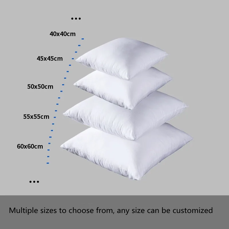 100% хлопок стандартная белая подушка сердцевина подушки диван автокресло