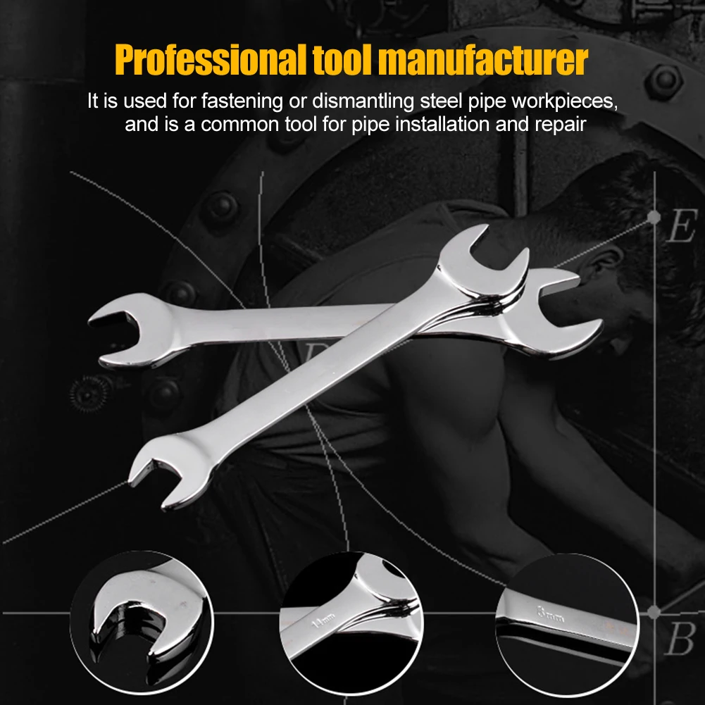 

1 Pcs 6x7mm Universal Metal Open End Wrench Double Headed Spanner Hardware Machine Auto Bicycle Repair Hand Tool for Drive Shaft