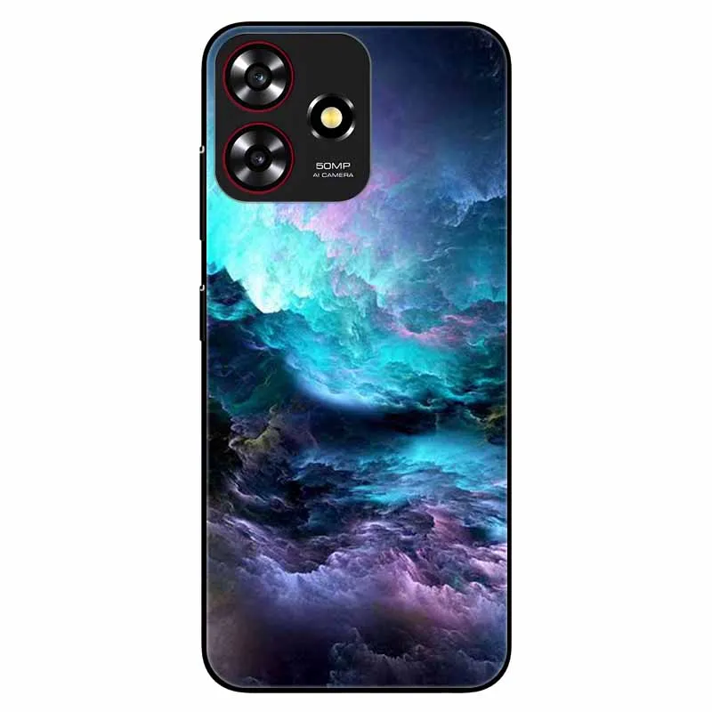 Чехол для смартфона ZTE Blade A73 4G черный мягкий силиконовый чехол из ТПУ Axon 50 Lite / V50