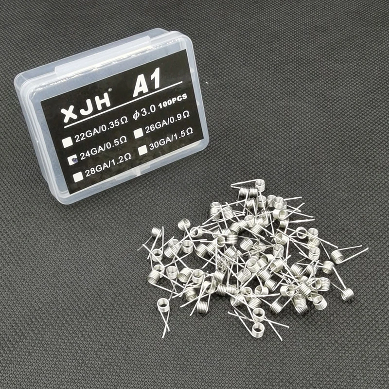 

100Pcs/Box A1 Coil Wire Heating Resistance Premade Coils DIY Alien Heating Wire