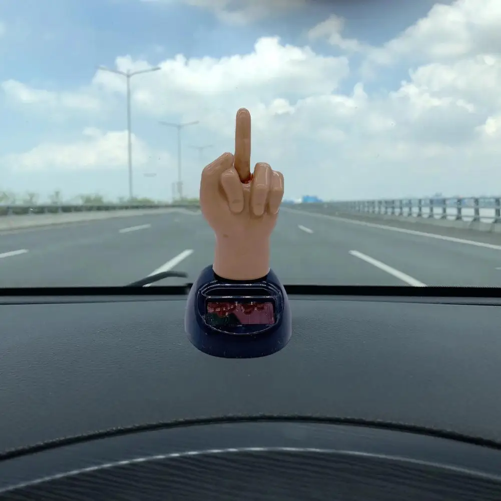 

Solar Powered Ornament Comfortable Touch Non-Fading Enhance Atmosphere Car Dashboard Sculpture for Auto