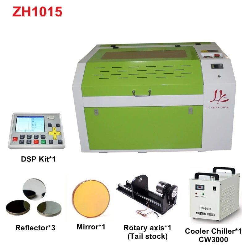 

LY 600*400mm 6040 4060 60W CO2 Laser Engraver Engraving Cutting Machine with LCD control panel and Honeycomb board USB port