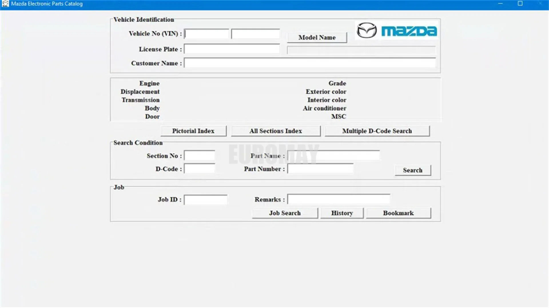 2022.11  Mazda EPC  Electronic Parts Catalogue for Mazda Asia